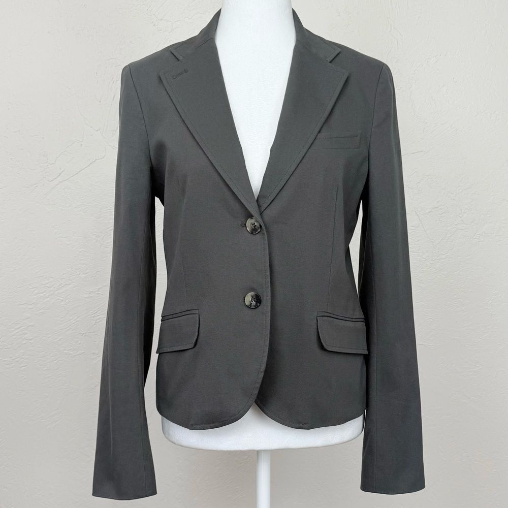 Theory Charcoal Two-Button Blazer